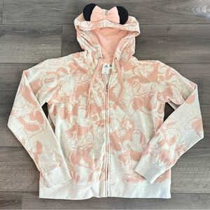 🌼 Disney Cream and Pink Graphic Hoodie XXL